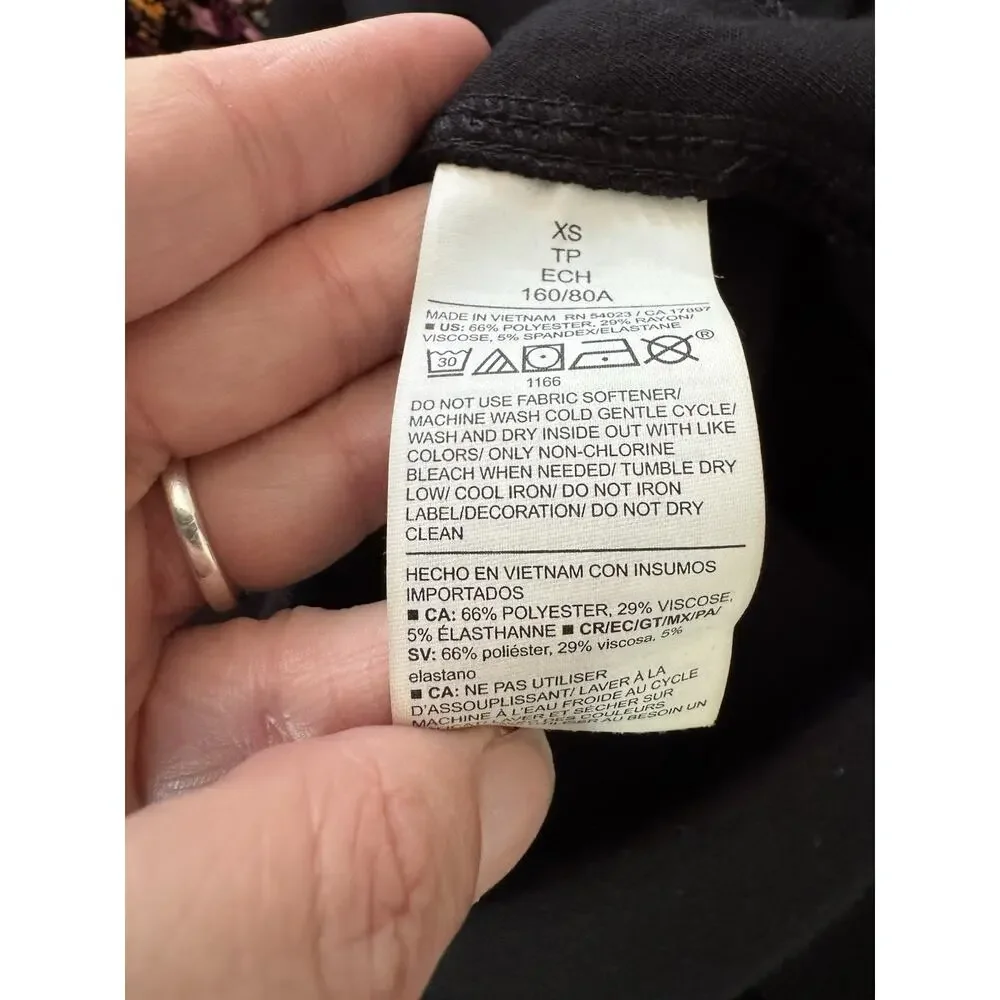 Old Navy Active Black Bounce Fleece 1/4 Zip Cropped Pullover Sweatshirt Size XS - Picture 7 of 7